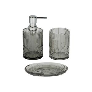 Showerdrape 'Balmoral' Collection Grey 3 Piece Bathroom Accessory Set