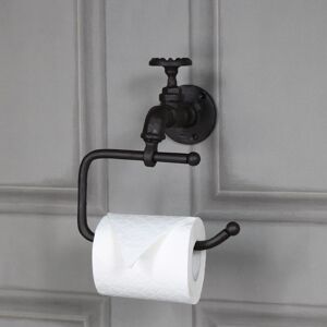 Rustic Metal Tap Toilet Roll Holder 19cm x 21cm Material: Metal