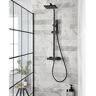 K-Vit Kartell Thermostatic Shower with Dual Shower Head black 74.0 H x 26.0 W cm