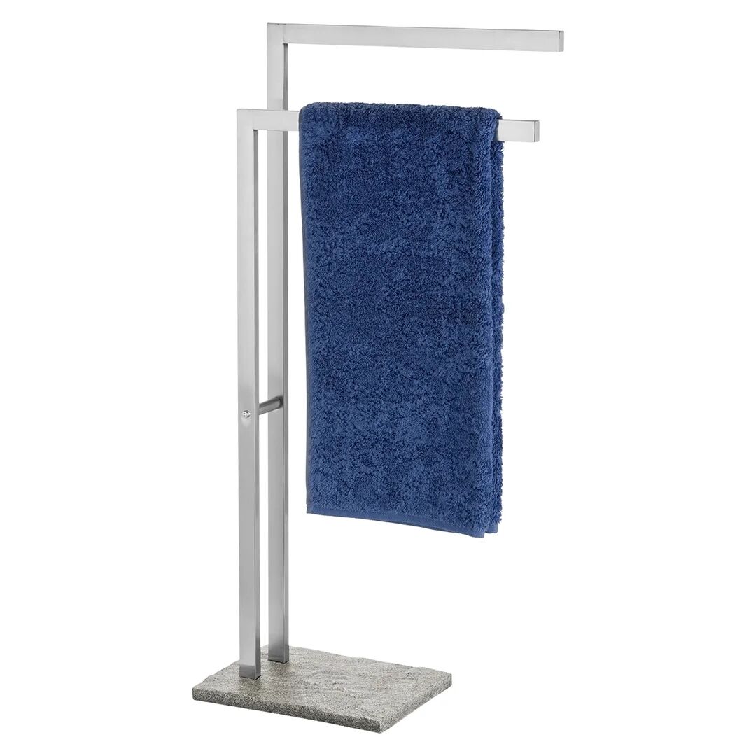 Photos - Towel Holder Wenko Granite Free-standing Towel Stand gray 86.5 H x 20.0 D cm 
