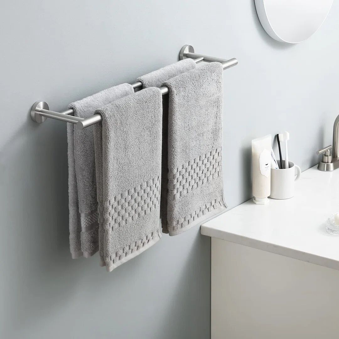 Photos - Towel Holder Belfry Bathroom Carin 60cm Wall Mounted Towel Rail gray 5.0 H x 60.0 W x 1