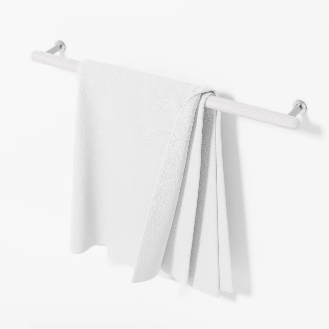 Photos - Towel Holder 17 Stories Iklakh 68cm Wall Mounted Towel Rail gray 3.0 H x 9.0 D cm