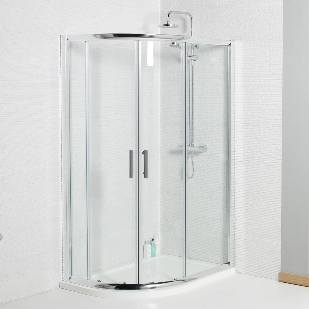 Photos - Shower Screen K-VIT Koncept Offset Quadrant Shower Enclosure gray 185.0 H x 100.0 W x 80 