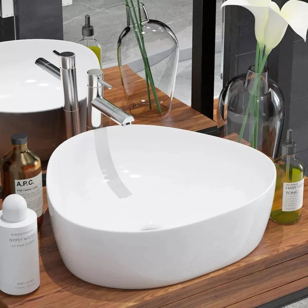 Photos - Bathroom Sink Belfry Bathroom Basin Triangle Ceramic White 50.5x41x12 cm white 1.2 H x 4