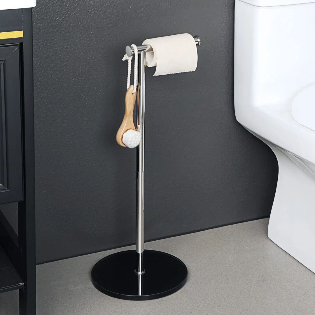 Photos - Toilet Paper Holder Belfry Bathroom Wathen Freestanding Toilet Roll Holder gray 56.4 H x 22.0