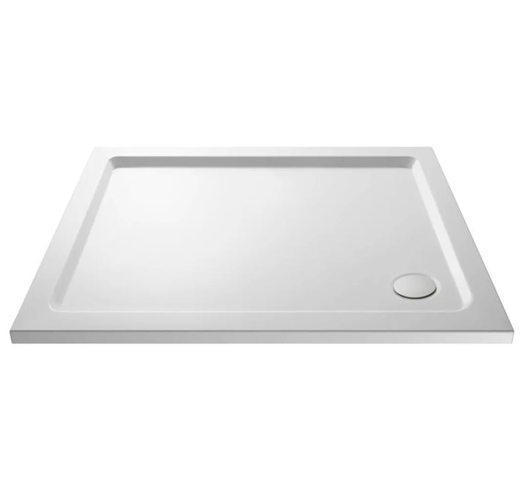 Nuie Plastic Shower Tray  White 0.4 H x 10.95 W x 6.95 D cm