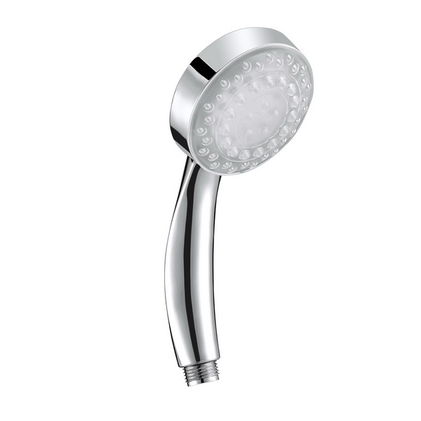 Beliani LED Shower Head Silver Changing Multicolour Light Round