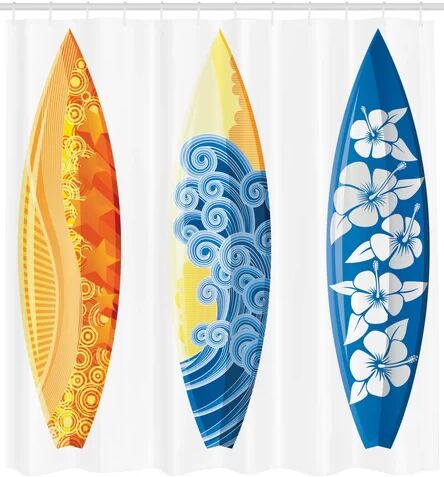 East Urban Home Surfboard Shower Curtain East Urban Home Size: 240cm H x 175cm W  - Size: 240cm H x 175cm W