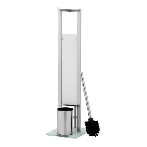 Symple Stuff Rivalta Free-Standing Toilet Roll and Brush Holder Symple Stuff  - Size: 95cm H X 64cm W X 65cm D