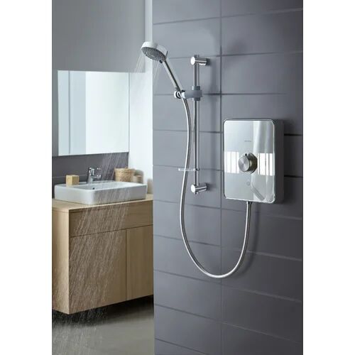 Aqualisa Digital Shower with Adjustable Shower Head Aqualisa  - Size: 30cm H X 23cm W X 6cm D