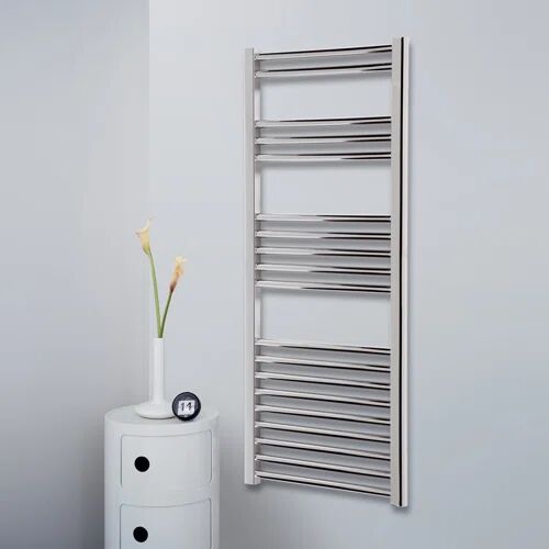 Belfry Heating Phoebe Vertical Straight Towel Rail Belfry Heating Finish: Silver, Size: 76.4cm L x 50cm W x 3cm D  - Size: Large