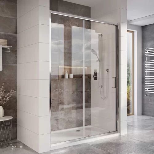 Belfry Bathroom Chipps Pivot Semi-Frameless Shower Door Belfry Bathroom Size: H 195 cm x 110 W cm  - Size: 200cm H X 170cm W X 1cm D