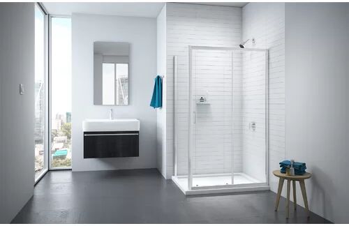 Belfry Bathroom Desern Framed Impact Resistant Glass Sliding Shower Door Belfry Bathroom Size: 190cm H x 105cm W  - Size: 185cm H x 71cm W