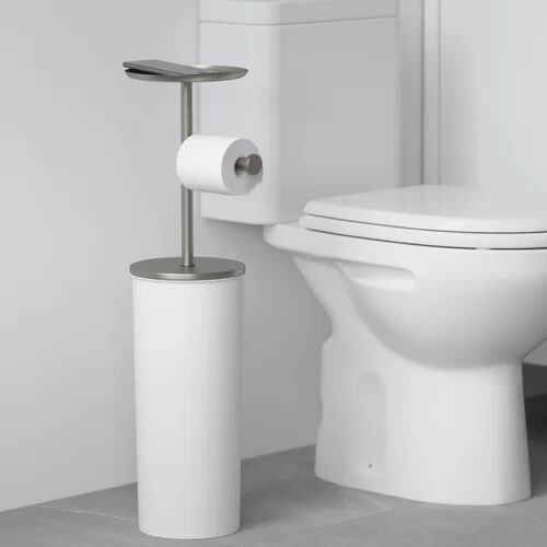 Umbra Portaloo Freestanding Toilet Roll Holder Umbra  - Size: 55cm H X 17cm W X 17cm D