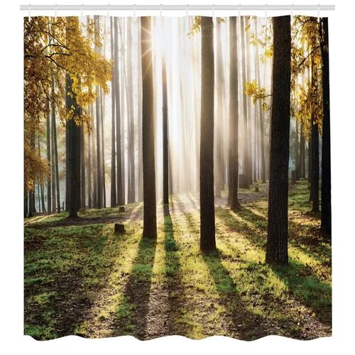 East Urban Home Forest and Sun Shower Curtain East Urban Home Size: 200cm H x 175cm W  - Size: 180cm H x 175cm W