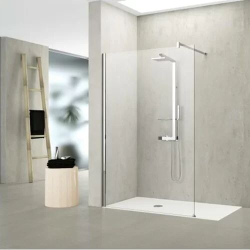 Novellini Kuadra 8mm Glass Wet Room Screen Novellini Size: 2000 mm x 1300 mm  - Size: 104cm H X 50cm W X 3cm D