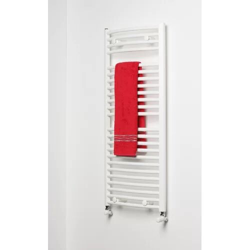 Belfry Heating Phoebe Vertical Curved Towel Rail Belfry Heating Finish: White, Size: 146.7cm L x 60cm W x 6.5cm D  - Size: Large