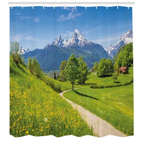 East Urban Home Mountains Shower Curtain East Urban Home Size: 180cm H x 175cm W  - Size: 200cm H x 175cm W