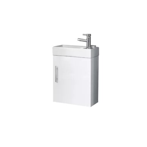 Belfry Bathroom Vlissingen 390mm Wall Hung Cloakroom Vanity Unit Belfry Bathroom  - Size: