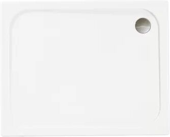 Belfry Bathroom Kartz Stone Standard Shower Tray - White Belfry Bathroom Size: 5cm H x 170cm W x 90cm D, Waste Location: Centre  - Size: 5cm H x 150cm W x 80cm D