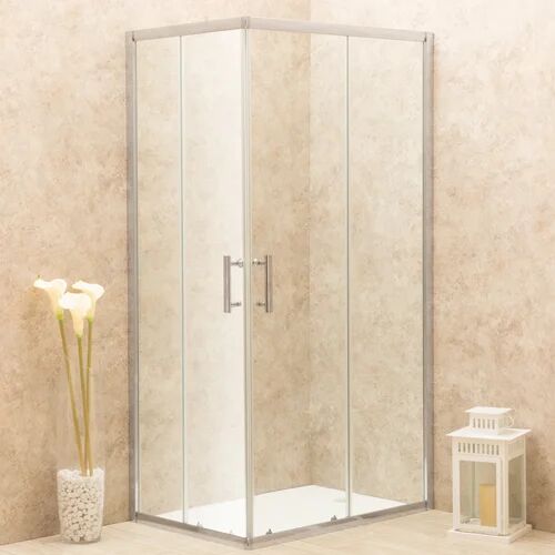 Belfry Bathroom Arche Adjustable Rectangular Shower Enclosure Belfry Bathroom Size: 185cm H x 75cm W x 100cm D  - Size: 185cm H x 70cm W x 84cm D