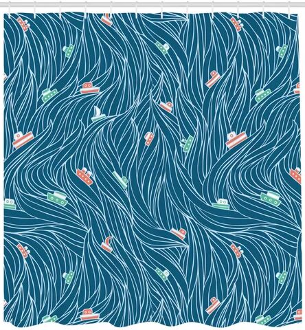 East Urban Home Marine Life Shower Curtain East Urban Home Size: 200cm H x 175cm W  - Size: Standard (72" x 72") Extra Long (72" x 96")