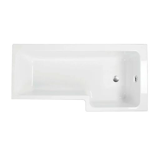 Freeport Park Bricelyn L-Shape 1700 mm x 820mm Shower Bath Freeport Park Waste Location: Left  - Size: Kingsize (5')