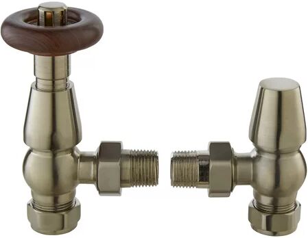 Bayswater Bathrooms Solid Brass Angled Thermostatic Radiator Valve Bayswater Bathrooms Finish: Golden  - Size: 7cm H X 20cm W X 19cm D