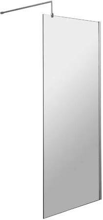 Nuie Fajardo 75.8cm x 185cm Shower door Nuie  - Size: 5cm H X 146cm W X 83cm D