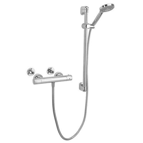 Tre Mercati Mezzo Thermostatic Shower with Slider Rail Tre Mercati  - Size: Double (4'6)