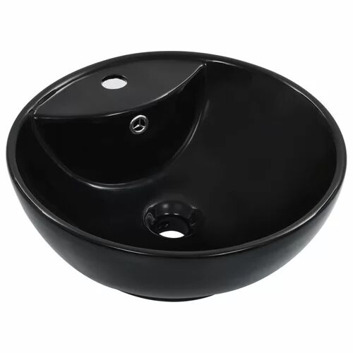 Belfry Bathroom Phoibos Ceramic Countertop Basin Belfry Bathroom Basin Finish: Black  - Size: 140cm H X 420cm W X 420cm D