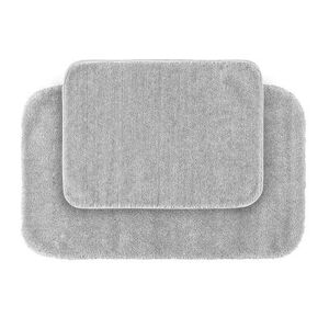 Garland Rug Deco Solid Plush 2-piece Bath Set, Grey, 2 Pc