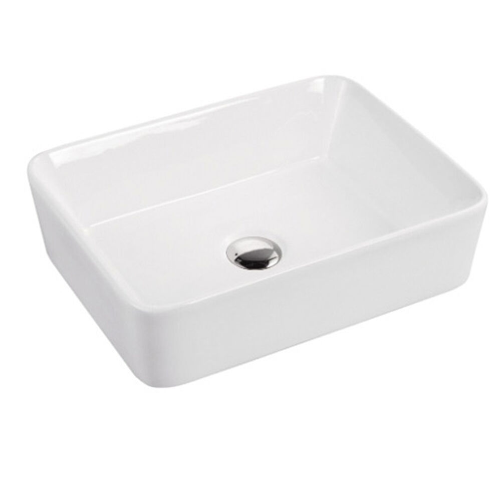 Photos - Bathroom Sink Camping World A & E Bath and Shower Mia Glossy White Ceramic Above-Counter