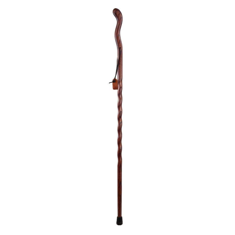 Brazos Walking Sticks 58 in. Twisted Fitness Walker Walking Stick in Red