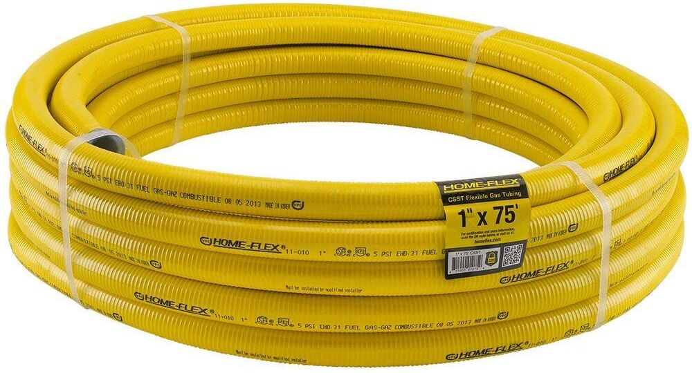 HOME-FLEX 1 in. CSST x 75 ft. Corrugated Stainless Steel Tubing