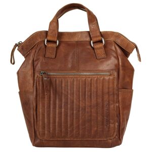 Spikes & Sparrow Cityrucksack, echt Leder cognac  B/H/T: 25 cm x 31 cm x 12 cm