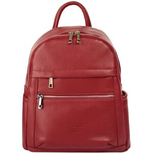 Samantha Look Cityrucksack, echt Leder, Made in Italy rot  B/H/T: 24 cm x 30 cm x 9 cm