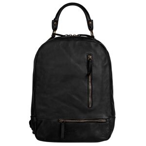 Samantha Look Cityrucksack, echt Leder, Made in Italy schwarz  B/H/T: 27 cm x 36 cm x 13 cm