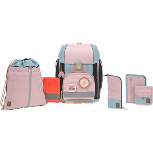 LÄSSIG Schulrucksack »Boxy Unique« blau-rosa-schwarz  B/H/T: 25 cm x 41,5 cm x 30 cm