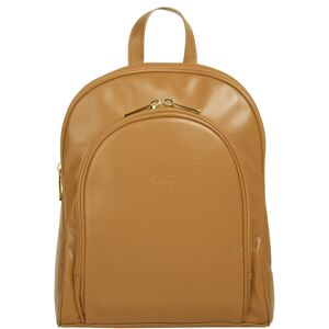 Cluty Cityrucksack, echt Leder, Made in Italy gelb  B/H/T: 30 cm x 25 cm x 12 cm