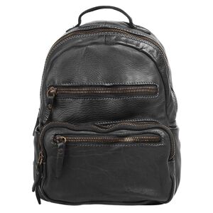 Cluty Cityrucksack, echt Leder, Made in Italy schwarz  B/H/T: 27 cm x 24 cm x 6 cm