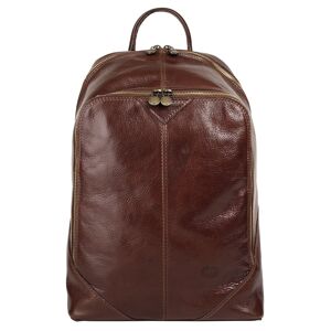 Piké Cityrucksack, echt Leder, Made in Italy braun  B/H/T: 41 cm x 30 cm x 18 cm