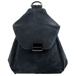 Bruno Banani Cityrucksack, echt Leder blau  B/H/T: 25 cm x 20 cm x 9 cm