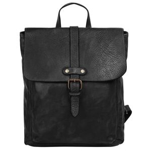 Samantha Look Cityrucksack, echt Leder, Made in Italy schwarz  B/H/T: 25 cm x 32 cm x 7 cm