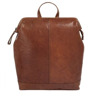 Spikes & Sparrow Cityrucksack, echt Leder cognac  B/H/T: 30 cm x 27 cm x 10 cm