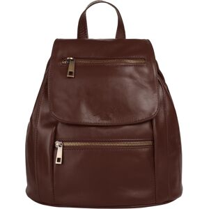 Samantha Look Cityrucksack, echt Leder, Made in Italy braun  B/H/T: 24 cm x 27 cm x 11 cm