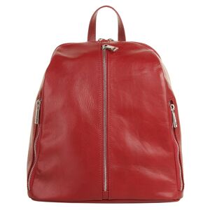 Samantha Look Cityrucksack, echt Leder, Made in Italy rot Größe B/H/T: 30 cm x 20 cm x 5 cm