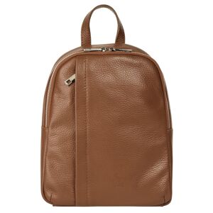 Samantha Look Cityrucksack, echt Leder, Made in Italy cognac Größe H/T: 29 cm x 9 cm