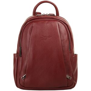 Samantha Look Cityrucksack, echt Leder, Made in Italy rot Größe B/H/T: 36 cm x 25 cm x 14 cm