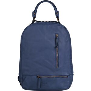 Samantha Look Cityrucksack, echt Leder, Made in Italy blau Größe B/H/T: 27 cm x 36 cm x 13 cm